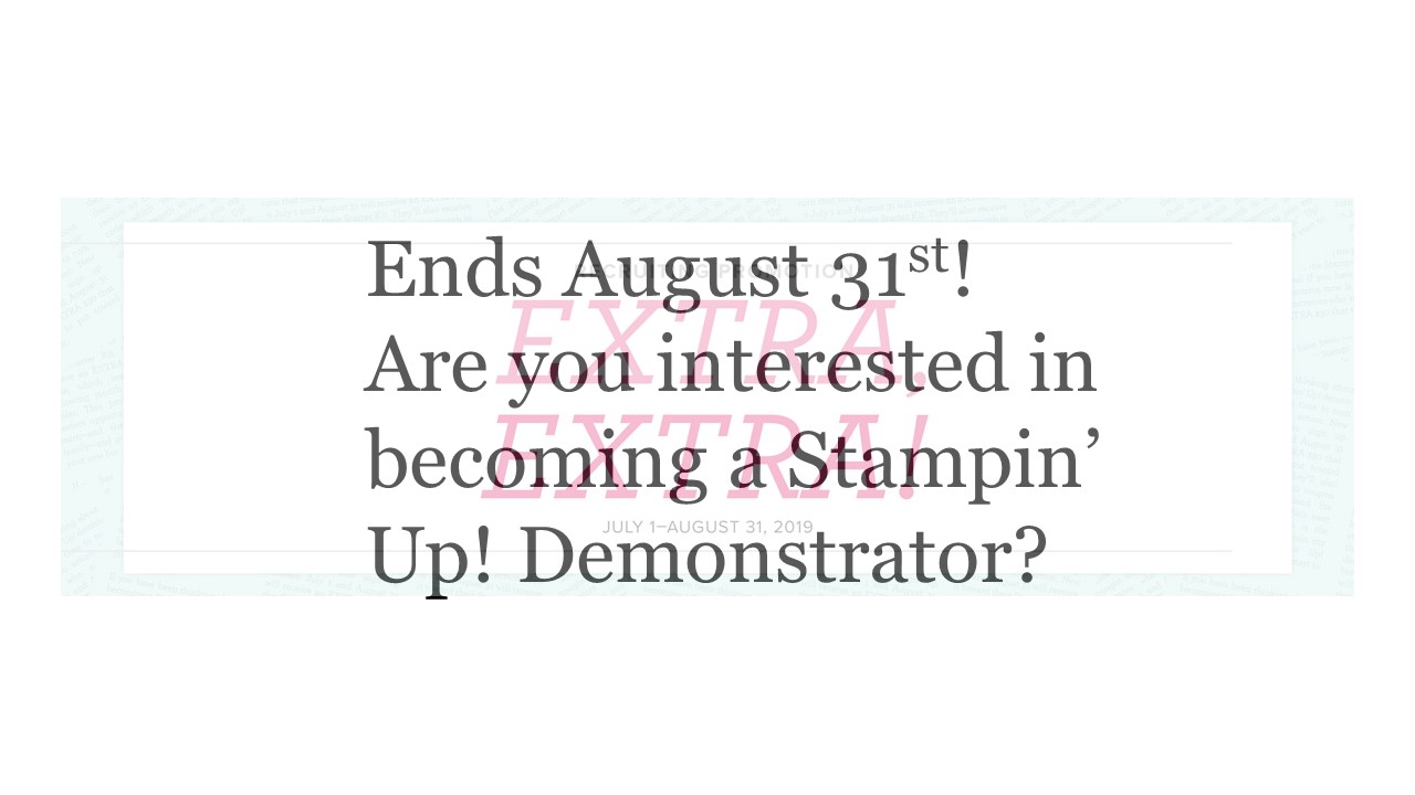 Are you considering joining Stampin’ Up! and want to know why you should?