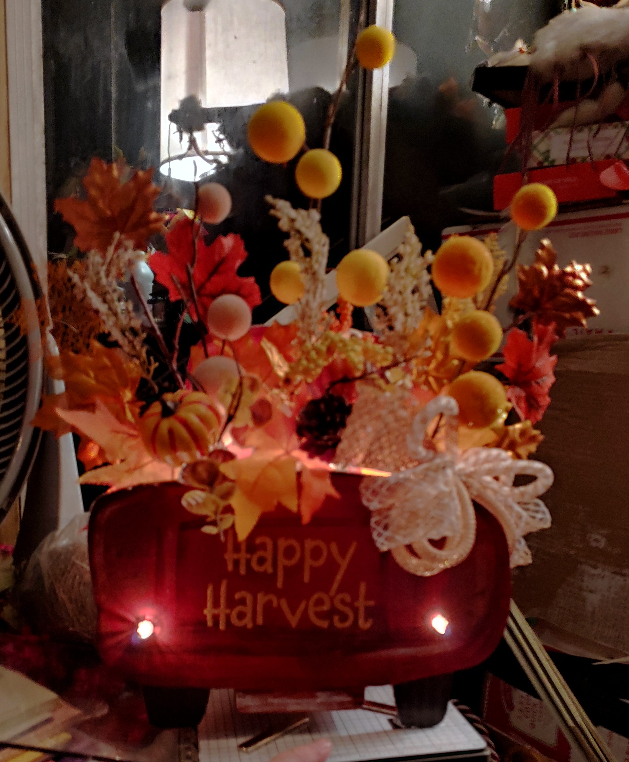 Autumn Red Truck for the season