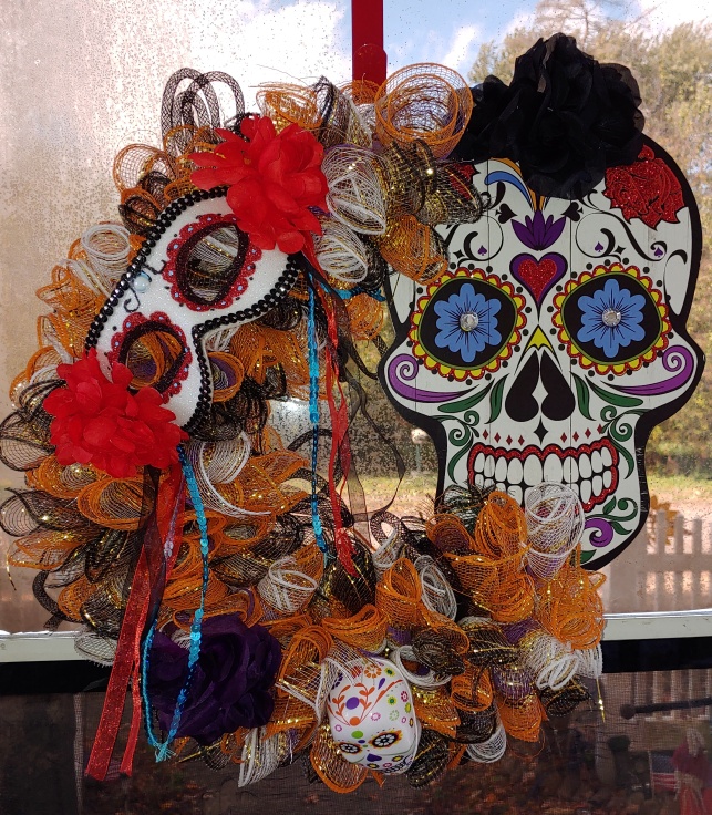 Halloween Wreaths Day of the Dead/Sugar Skulls