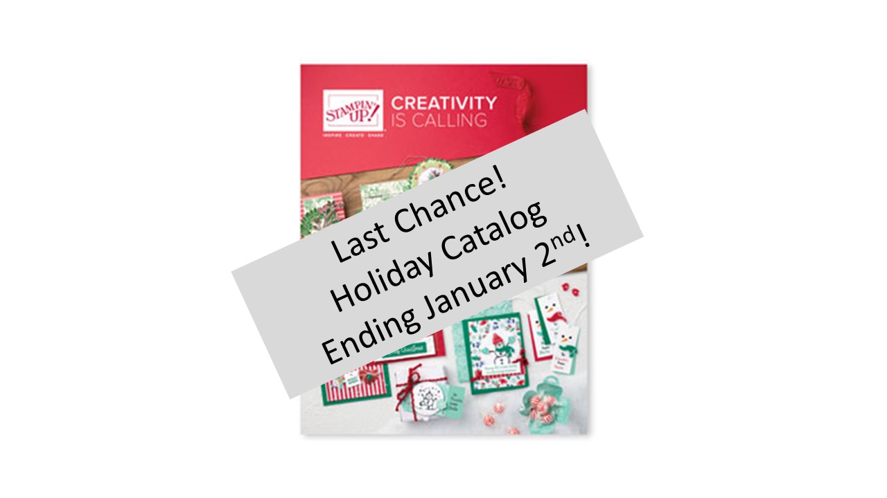 Holiday catalog is coming to an end