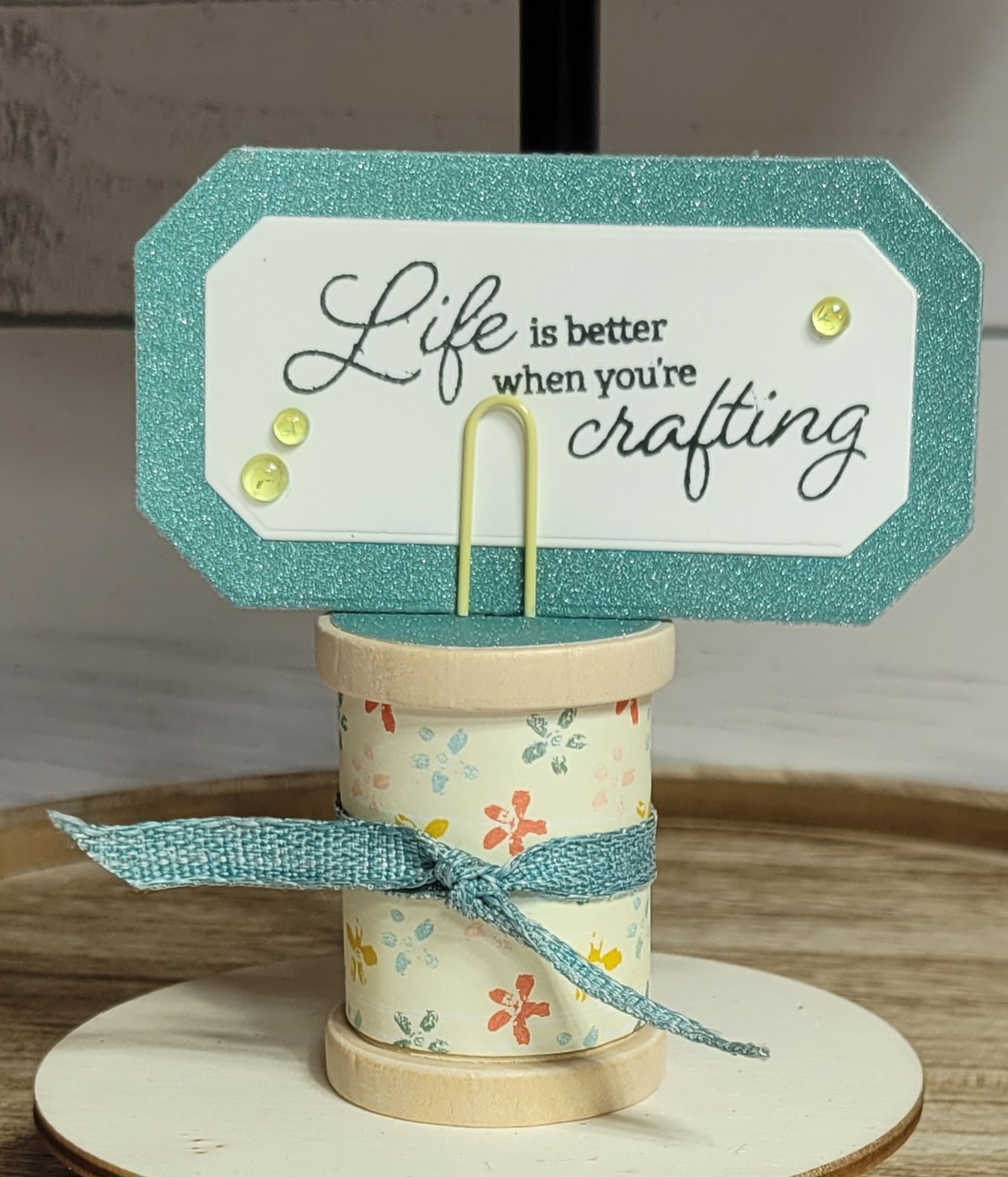 Crafting with You Tier Tray Decor #4