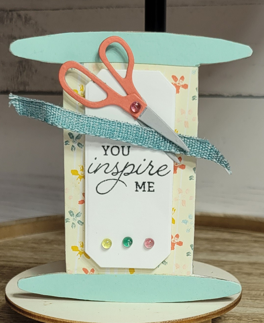 Crafting with You Tier Tray Decor #3