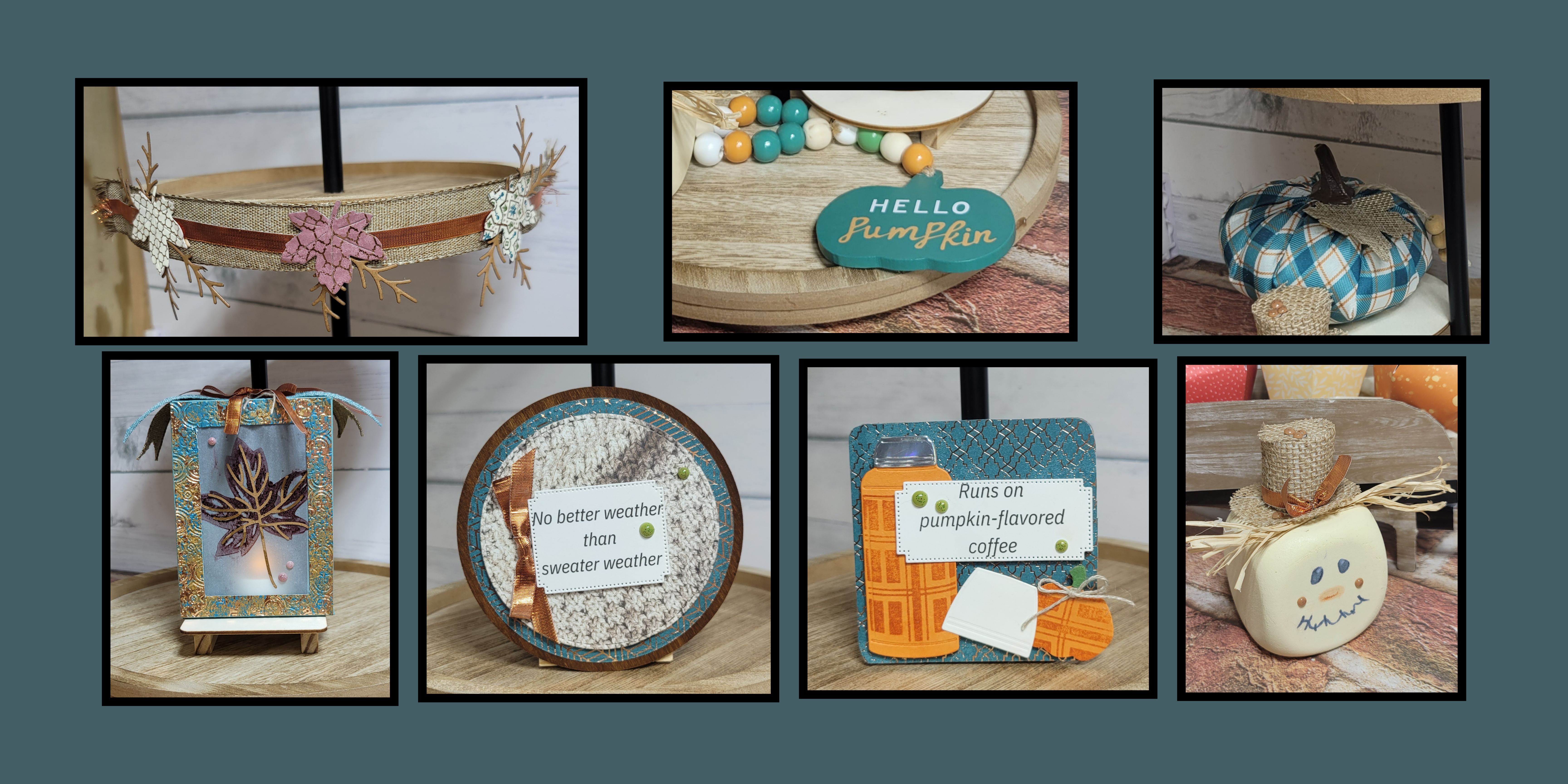 September Tiered Tray Decor kit
