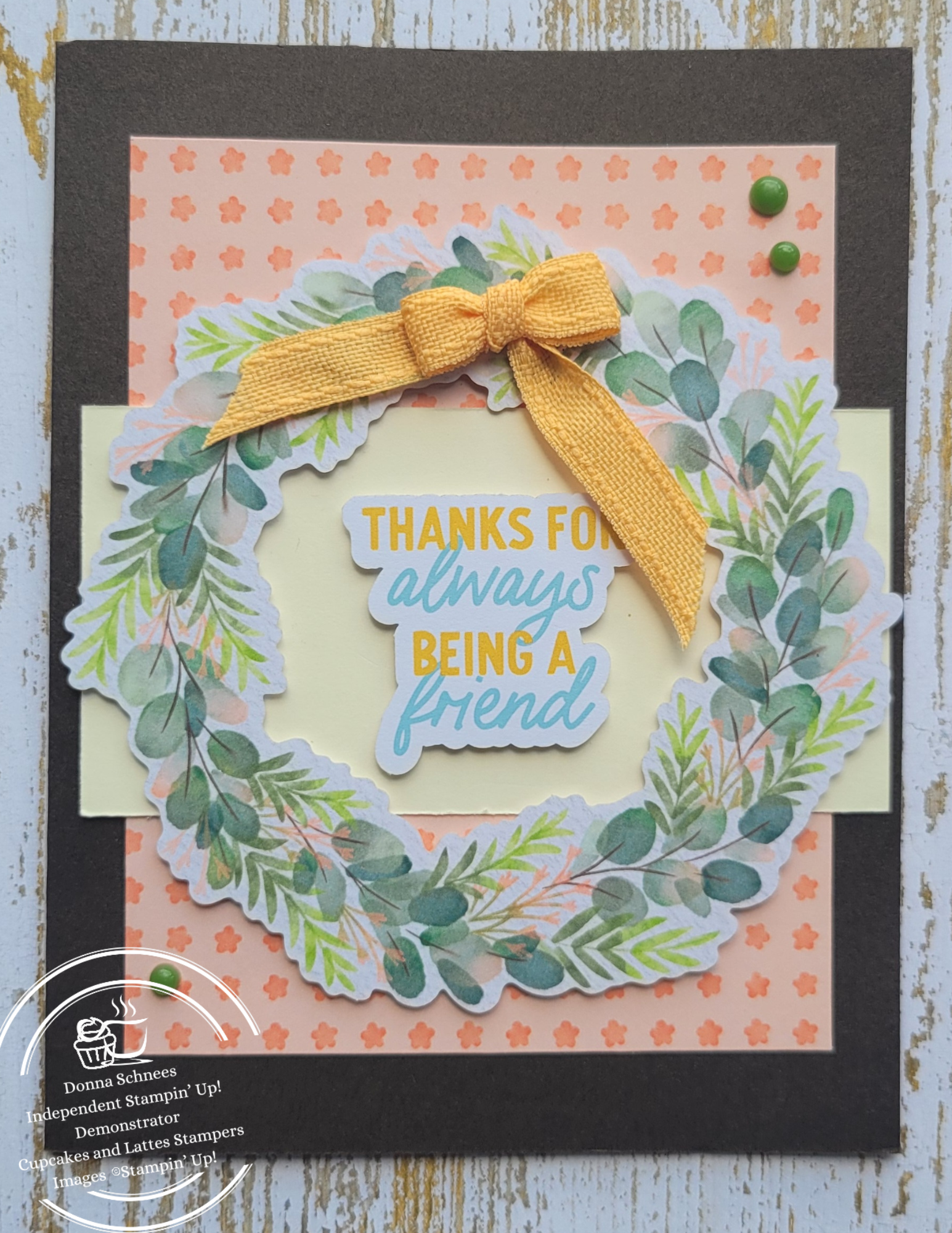 Step-by-Step Floral Card Tutorial with Fork Bow Technique