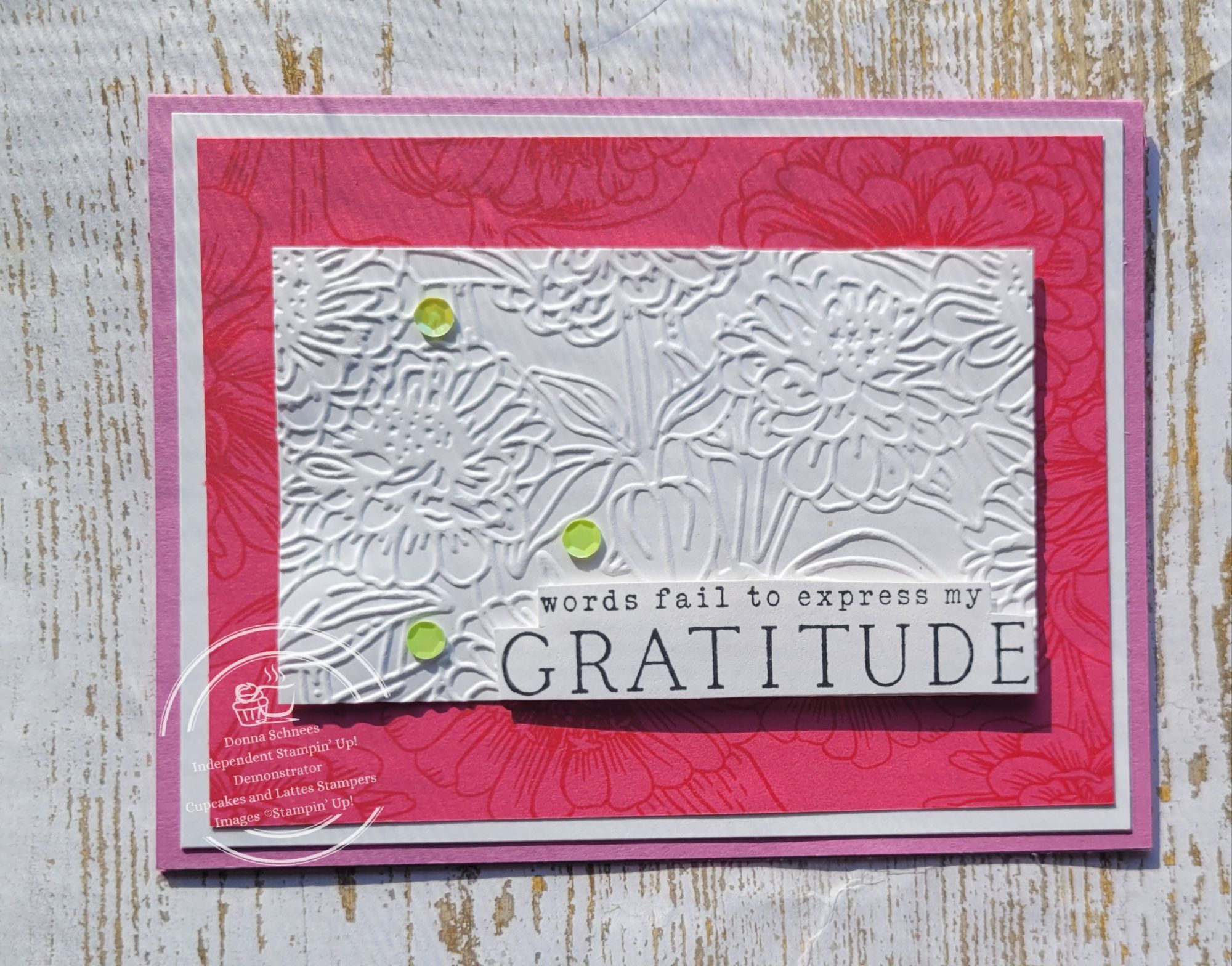 Handmade Gratitude Card Tutorial | Embossed Image Design