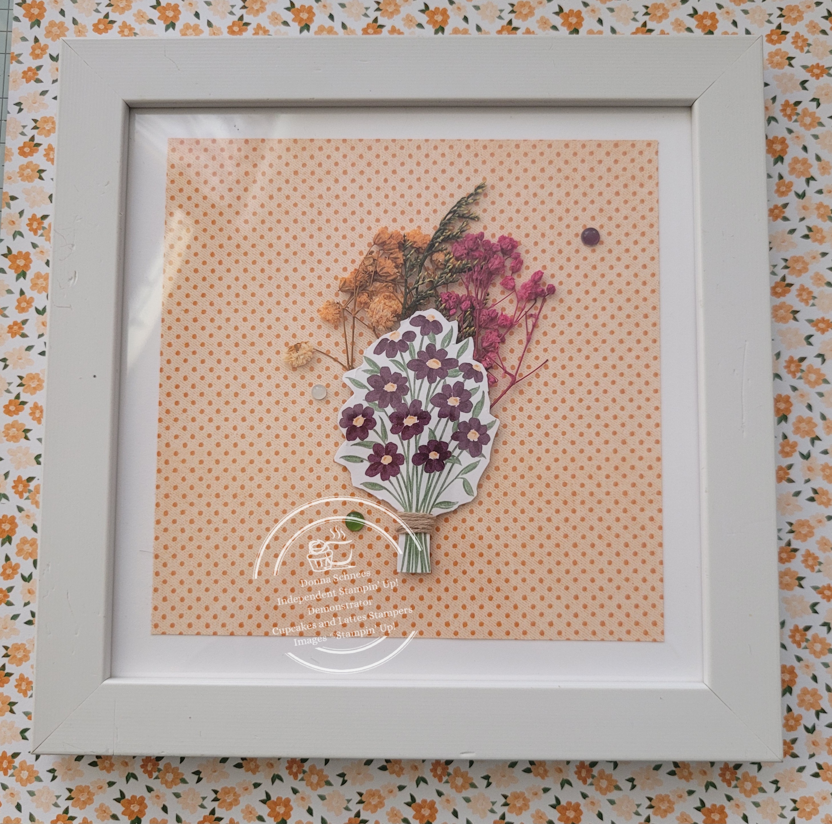 Autumn Framed Flowers: A Colorful and Textured Decor