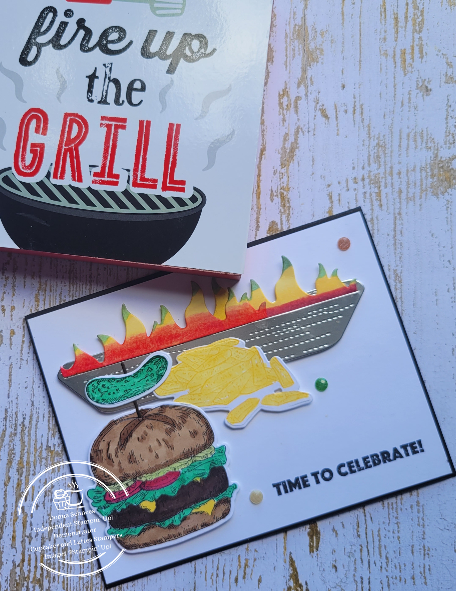 Red, White, and Boom Inspired Grill Card Tutorial | Step-by-Step Instructions