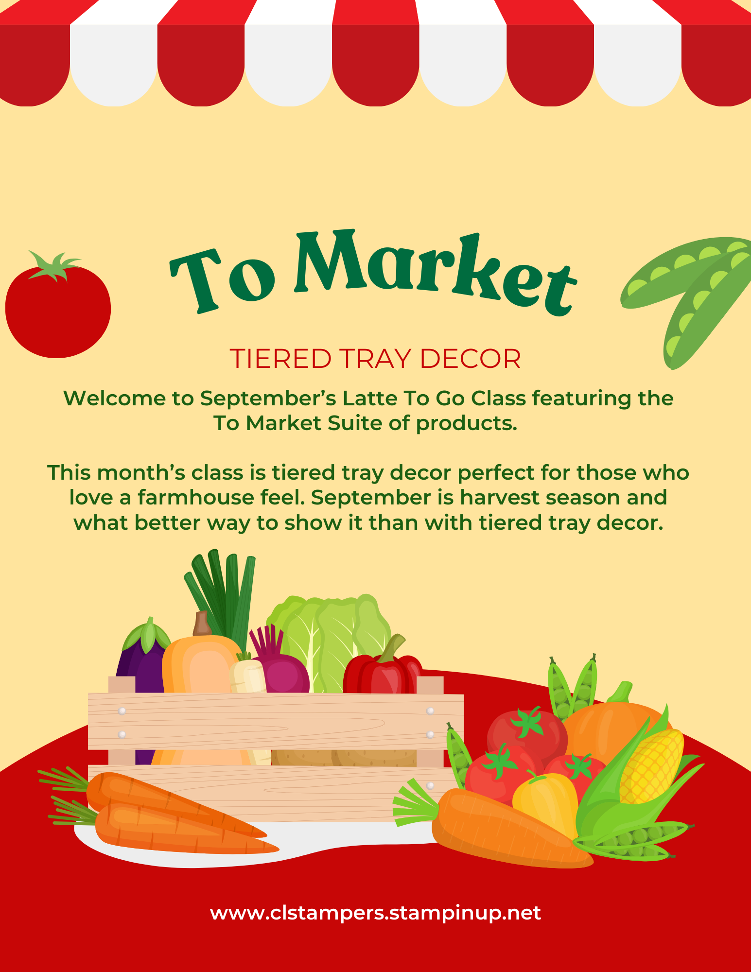 DIY Tier Tray Decor Class with To Market Suite | Class Kit Options