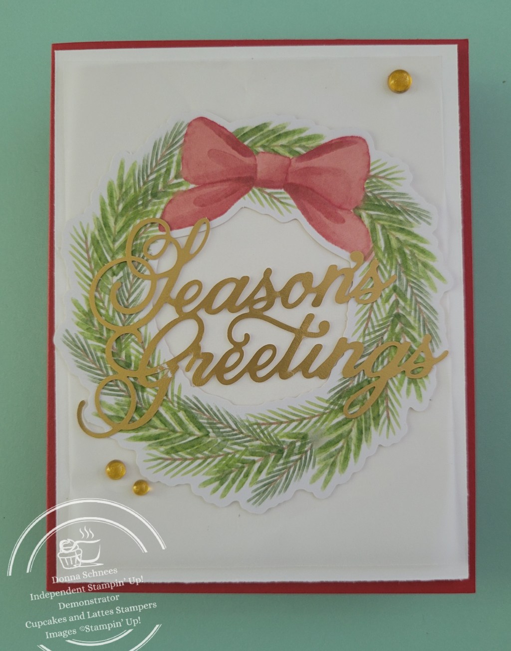 Elegant Simple Wreath Card&nbsp;Idea