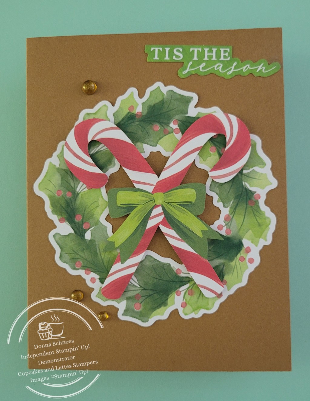 Heartwarming Candy Cane Wreath Card&nbsp;Ideas