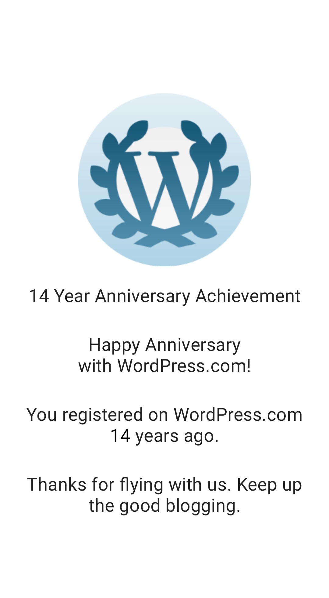 14 Years blogging