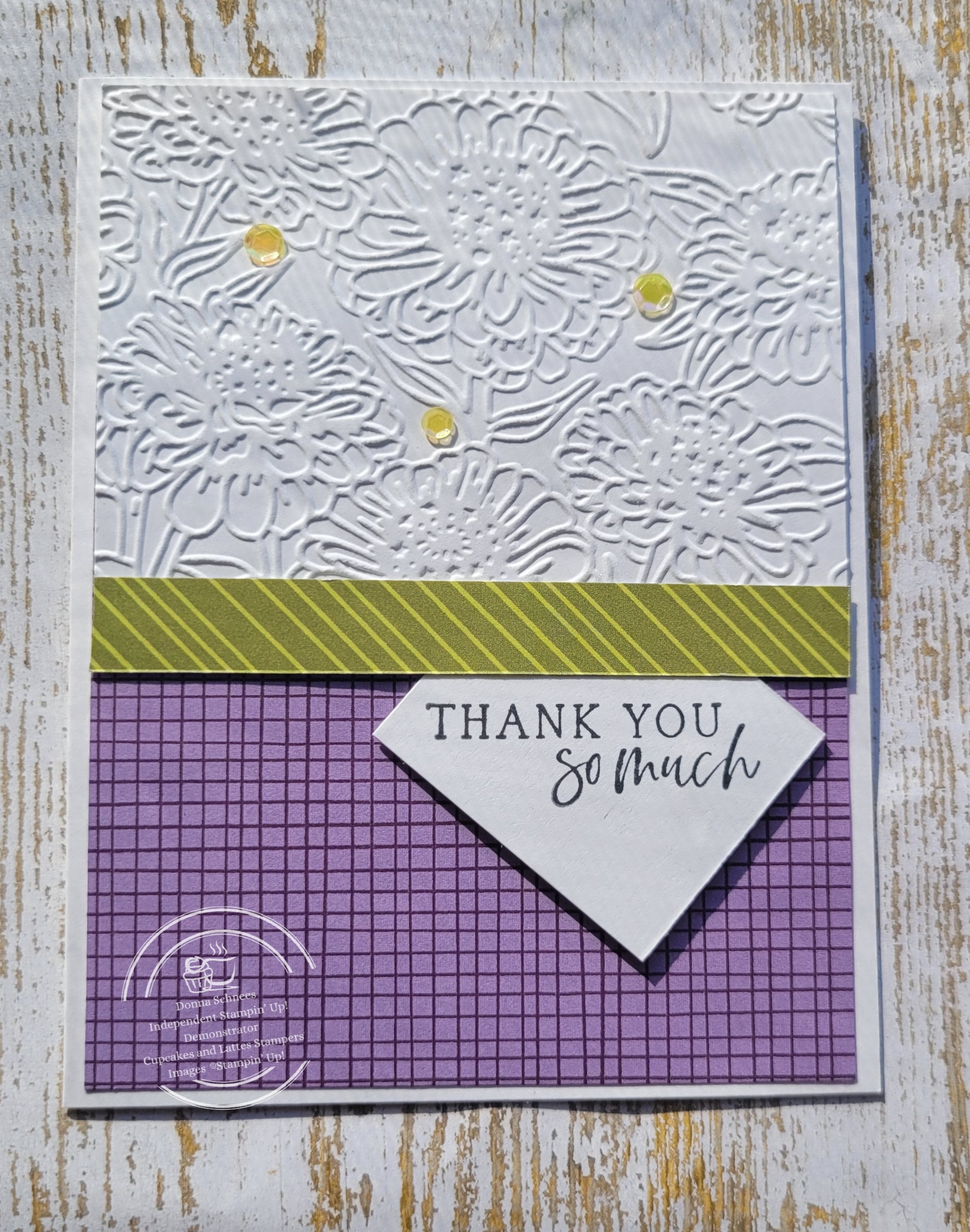 Simply Zinnia Series: Tucked Basic White Card with Embossed Detail